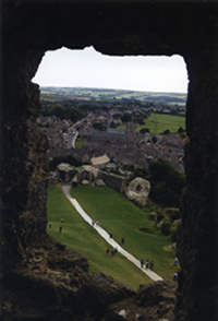 The view from Corfe Castle