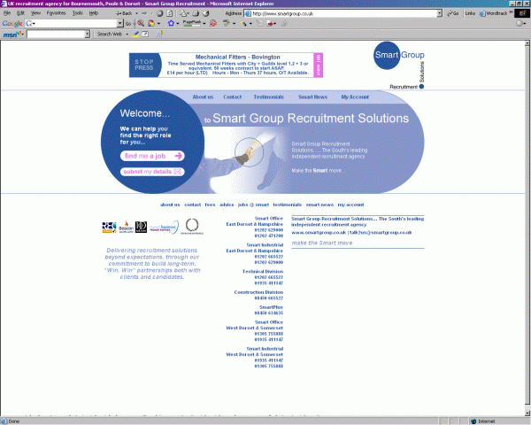 Smart group bournemouth jobs website
