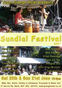Sundial Music Festival Poster 2009